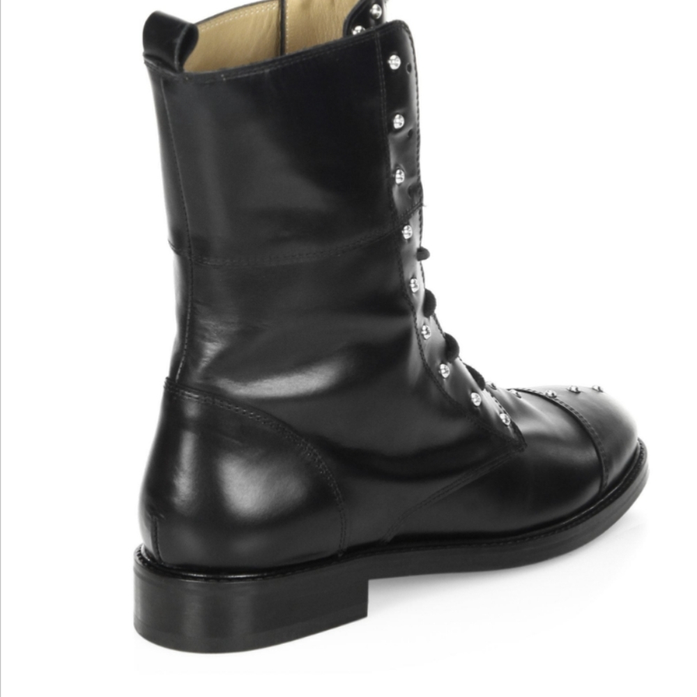 IRO like new, military studded lux leather boots - Picture 9 of 11